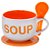 Caneca de Cerâmica Soup com Colher 325 ml MABRUK 02 Unidades - Imagem 4