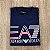 Camiseta Masculina ARMANI Empório Armani Azul Marinho Detalhe Vermelho - Imagem 3