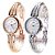 Relógio Feminino Top Luxo Rhinestone Watch em Aço Inoxidável Quartzo - Imagem 1