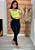 Calça Feminina Social Cintura Alta Malha Pop com Botões Preto - Imagem 3