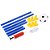 Kit Infantil Futebol Trave Gol Bola Bomba Azul com Amarelo - Imagem 3