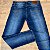 Calça Masculina Jeans DIESEL Azul Médio Manchada Básica - Imagem 2