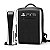 Games - Mochila para Viagem Portátil VAORLO para PS5 PlayStation5 Console Bolsa de Armazenamento à Prova de Choque Proteção à Prova D'água Preto com Branco - Imagem 1