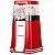Pipoqueira Elétrica QUANTA PopCool Retrô 1.200 Watts 220V ~ 50Hz Vermelho com Branco - Imagem 1