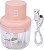 Mini Cortador USB para Alimentos 250 ml Elétrico à Prova D’água com Lâmina em Aço Inoxidável Rosa - Imagem 1