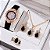 Relógio Feminino MONTRE Conjunto com Pulseira de Couro Colar Anel Brinco - Imagem 1