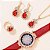 Relógio Feminino MONTRE Conjunto com Pulseira de Couro Colar Anel Brinco - Imagem 5