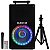 Caixa Karaokê AIWA 12" 800 Watts P.M.P.O Bluetooth / USB / FM Bivolt com Tripé Microfone sem Fio Cabo de alimentação e Controle Remoto - Imagem 1