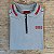 Polo Masculina HB Cinza com Zíper Gola e Ombro Detalhados - Imagem 4