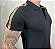 Polo Masculina HB Preto Detalhe Ombro - Imagem 1