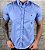 Camisa Masculina RL Manga Curta Azul Centáurea - Imagem 1