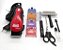 Máquina Profissional Kit Completo Tosa Cães Gatos Pets Pequeno Médio Porte Vermelho com Preto KNUP - Imagem 2