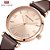 Relógio MINI FOCUS oara Negócios Elegante Impermeável com Pulseira de Couro - Imagem 1