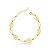 Pulseira Semijoia Folheado a Ouro Nossa Senhora Aparecida 18cm - Imagem 1