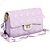 Bolsa Feminina Luxo com Detalhes em Matelassê Transversal com Alça Corrente - Imagem 3