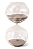 Ampulheta de Vidro Cinza Orgânica 60 minutos 09x19cm MART - Imagem 1