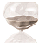 Ampulheta de Vidro Cinza Orgânica 60 minutos 09x19cm MART - Imagem 2