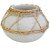 Vaso em Dolomita Redondo ENTRECASA Off White 13x10 cm - Imagem 1