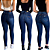 Calça Jeans Skinny Feminina Básica Azul Escuro - Imagem 2