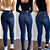 Calça Jeans Skinny Feminina Básica Azul Escuro - Imagem 4