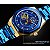 Relógio Masculino VENCEDOR T-WINNER Casual Mecânico Automático Azul - Imagem 2