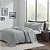 Colcha Queen CORTTEX 2,4M x 2,6M Milão Cinza com 02 Porta-Travesseiros 50cm x 70cm - Imagem 1