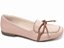 Mocassim Feminino TORRICELLA Rasteiro Laço em Nó Rosé Detalhes Bege - Imagem 3