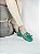 Mocassim Feminino TORRICELLA Rasteiro Laço em Nó Verde Detalhes Bege - Imagem 7