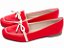 Mocassim Feminino TORRICELLA Rasteiro Laço em Nó Vermelho Detalhes Off White - Imagem 2