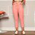 Calça Feminina Capri Cintura Alta com Bolsos e Amarração ROSA CLARO - Imagem 4