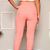 Calça Feminina Capri Cintura Alta com Bolsos e Amarração ROSA CLARO - Imagem 3