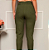 Calça Feminina Capri Cintura Alta com Bolsos e Amarração VERDE ESCURO - Imagem 3