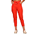 Calça Feminina Capri Cintura Alta com Bolsos e Amarração LARANJA - Imagem 5