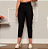 Calça Feminina Capri Cintura Alta com Bolsos e Amarração PRETO - Imagem 4