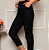 Calça Feminina Capri Cintura Alta com Bolsos e Amarração PRETO - Imagem 2