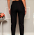 Calça Feminina Capri Cintura Alta com Bolsos e Amarração PRETO - Imagem 3