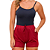 Short Feminino de Malha com Bolsos e Cintura Elástica VINHO - Imagem 3