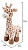Girafinha de Pelúcia BUBA Antialérgica Baby e Decoração Bebê 40 cm - Imagem 4