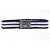 Cinto Unissex HOLLISTER de Fivela Colorido Marinho/Branco/Marrom - Imagem 3