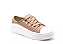 Tênis Feminino MOLECA Rose Gold Plataforma Glitter - Imagem 6