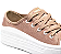 Tênis Feminino MOLECA Rose Gold Plataforma Glitter - Imagem 4
