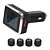 Sistema de Monitoramento de Pressão para Pneus sem Fio LCD Display Digital Aviso de Temperatura Alarme TPMS Monitor com 04 Sensores Externos - Imagem 1