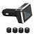 Sistema de Monitoramento de Pressão para Pneus sem Fio LCD Display Digital Aviso de Temperatura Alarme TPMS Monitor com 04 Sensores Externos - Imagem 7