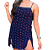 Camisola Liganet Estampada Duas Peças - Camisola + Calcinha - Imagem 1