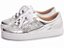 Tênis Feminino TORRICELLA Napa Metalizado Prata Glitter Prata - Imagem 1