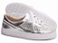 Tênis Feminino TORRICELLA Napa Metalizado Prata Glitter Prata - Imagem 2