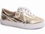 Tênis Feminino TORRICELLA Napa Metalizado Dourado Glitter Dourado - Imagem 5