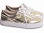 Tênis Feminino TORRICELLA Napa Metalizado Dourado Glitter Dourado - Imagem 1