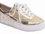 Tênis Feminino TORRICELLA Napa Metalizado Dourado Glitter Dourado - Imagem 4