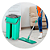 Rodo Mágico Mop Balde Duplo Esfregão Flat com Refil 04 Litros CLINK - Imagem 5